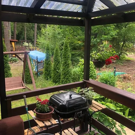 Letnisko Symsar 6, Drewniany Letniskowy Z Ogrodem Klebowo