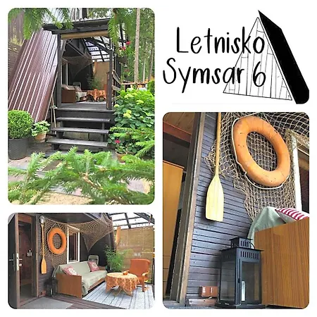 롯지 Letnisko Symsar 6, Drewniany Letniskowy Z Ogrodem